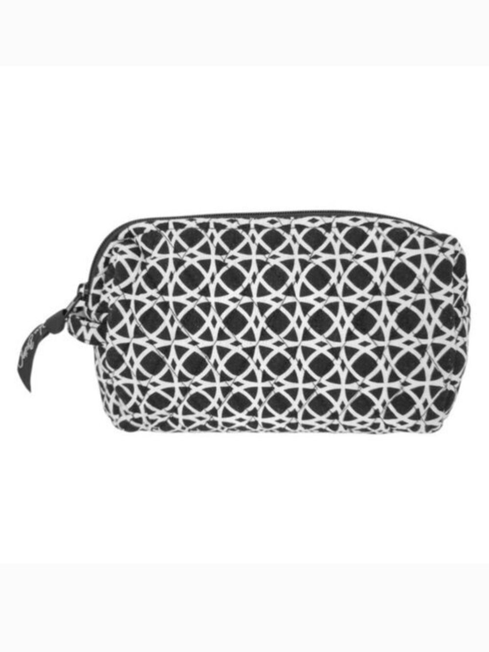 Vera Bradley Black &‎ White Night & Day Geo Quilted Cosmetic Bag